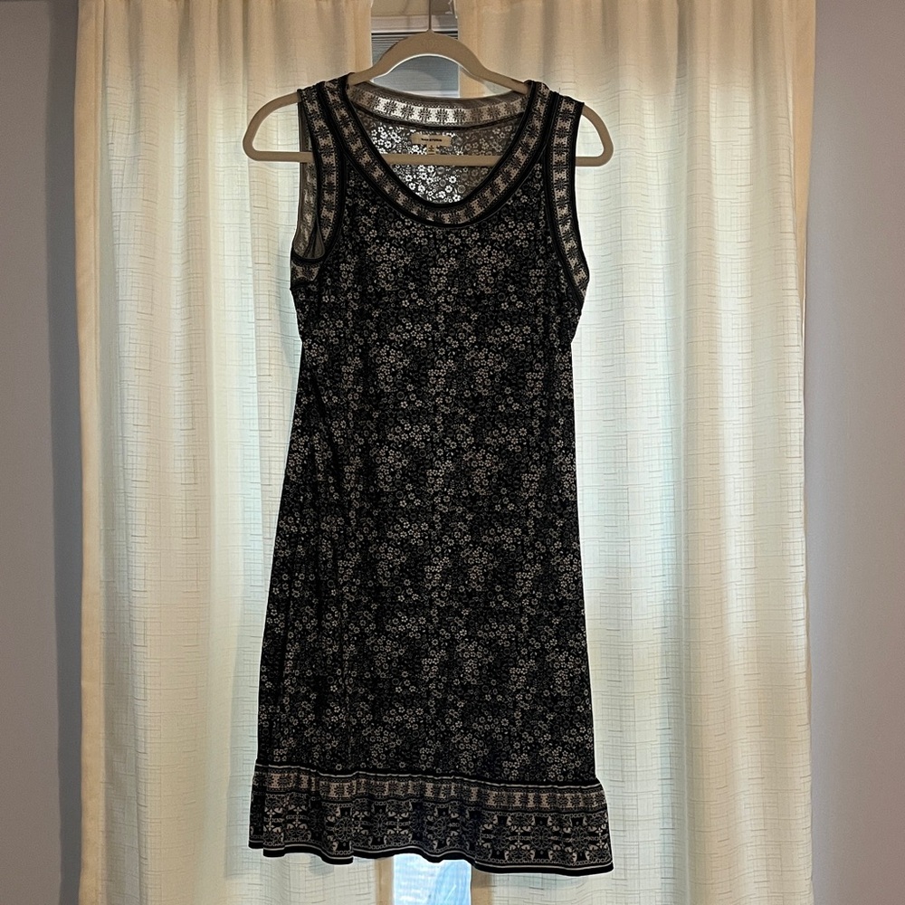 Elegant Black Floral Dress